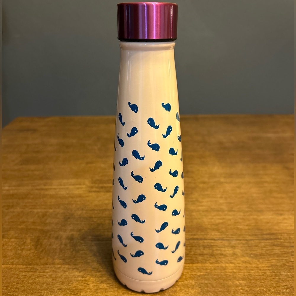 S’ip by S’well Stainless Steel Pink Whale Watch 15 oz Water Bottle - Picture 3 of 8